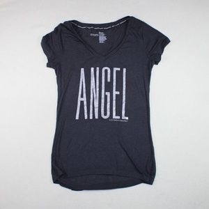 Victoria's Secret Angel Black Fitted T